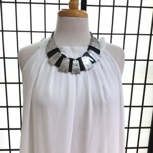 VCLM Stunning Vintage Silver & Black Choker